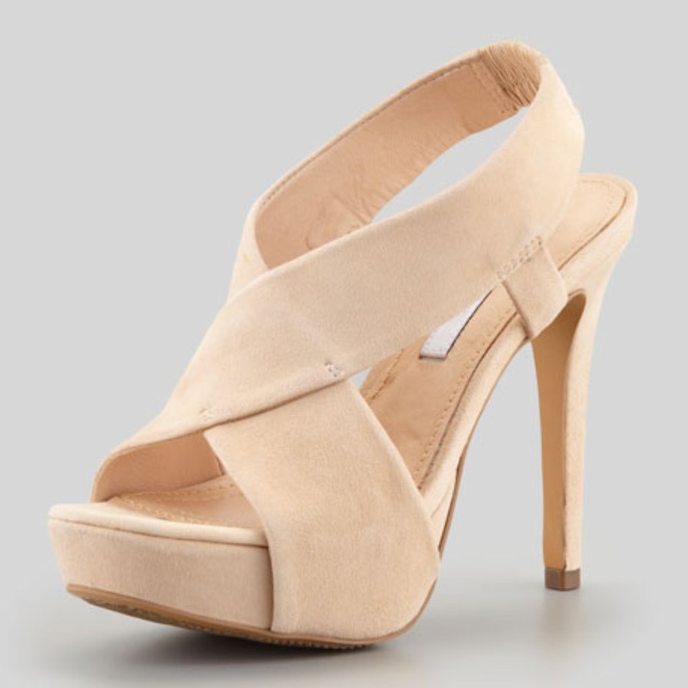 Diane von Furstenberg Zia II Crisscross Heel Sanda